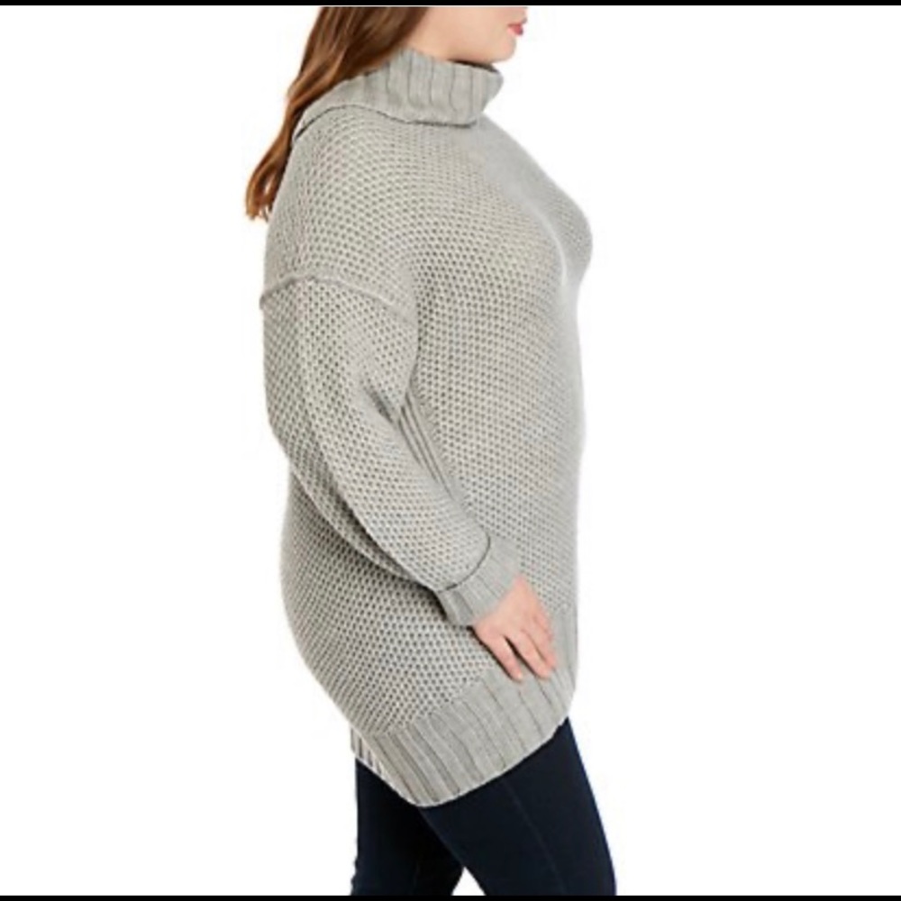 Madison Mix Stitch Cowl Neck Sweater Size 1X
